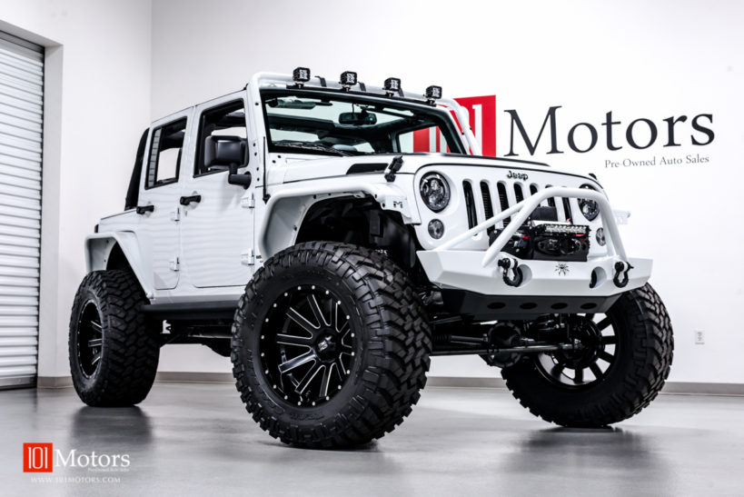 2015 Jeep Wrangler Unlimited Sport | Bright White / Custom Leather | 101  Motors Media